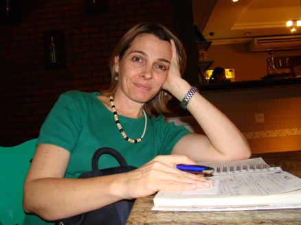 A escritora e jornalista Marília César